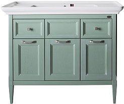 ASB-Woodline Тумба с раковиной Гранда 105 verde фисташка – фотография-1