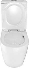 Azario Унитаз-компакт Corsa AZ-2062T безободковый с бачком с сиденьем микролифт белый – фотография-8