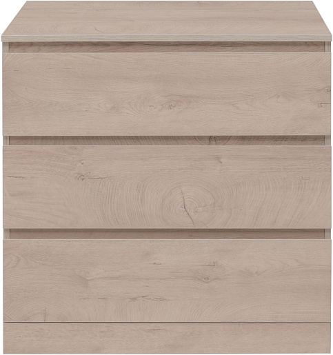 Aquanet Комод Сканди 80 3 ящика дуб эдгрейн – фотография-2