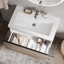 Vigo Мебель для ванной Cross 800-0-1 подвесная дуб давос натуральный – фотография-5