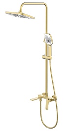 Azario Душевая стойка Conda AZ-K2411MG золото матовое – фотография-1