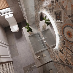 Mixline Зеркало Аккорд Алон круг 70 – фотография-7