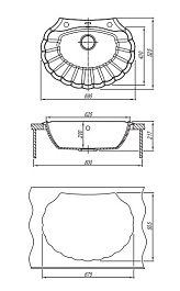 Florentina Мойка гранитная Гребешок коричневый – фотография-2