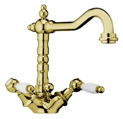 Webert Смеситель Dorian DO700302010 золото, для раковины – фотография-1