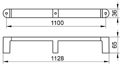 Keuco Поручень Elegance new 31601 110 см – фотография-2