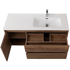 BelBagno Тумба под раковину Kraft 100 R подвесная Rovere Tabacco – фотография-7