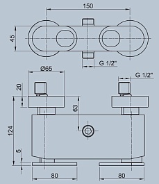 Cezares Смеситель BUTTERFLY-DM-04 для душа – фотография-2