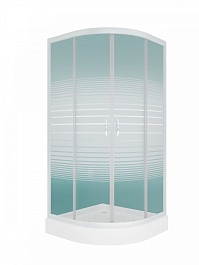 Teymi Душевой уголок Lina 90х90 матовые стёкла с поддоном T00109 – фотография-1