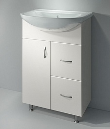 Какса-а Тумба с раковиной Эко 55 с ящиками – фотография-2