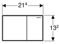 Geberit Кнопка смыва Sigma 60 115.640.GH.1 хром, глянец – фотография-2