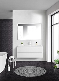BelBagno Мебель для ванной Albano 120 подвесная Bianco Lucido – фотография-3