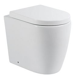 BelBagno Унитаз приставной Marino BB105CBR/BB105SC P-trap, безободковый – фотография-1