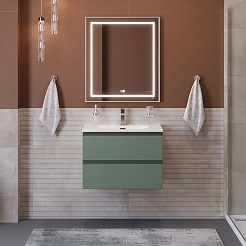 BelBagno Тумба с раковиной Kraft 70 подвесная Еловый матовый – фотография-11