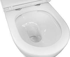 Azario Унитаз подвесной Uno AZ-2380 безободковый белый – фотография-13