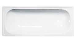 ВИЗ Стальная ванна Antika 120/70 с опорной подставкой белая орхидея с рантом – фотография-1