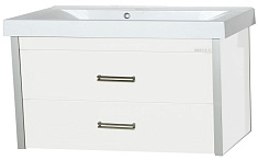 Misty Тумба для умывальника Джулия QVATRO 90 подвесная белая White
