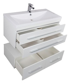 Aquanet Тумба с раковиной Нота 100 белая (171496) – фотография-6