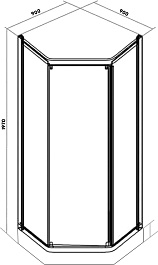 Parly Душевой уголок ZEP911FR – фотография-4