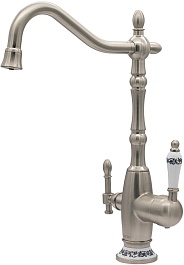 Milacio Смеситель для кухни Castellon Ceramic MC.514.SN сатин – фотография-1