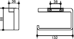 Keuco Держатель туалетной бумаги Industrie 14 41462 010000 – фотография-3