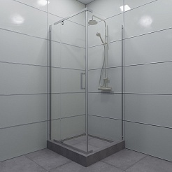 Triton Душевой уголок Терра-хром 90/90 Щ0000053609 – фотография-2