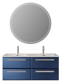 Cezares Тумба с раковиной Eco Cer-N 120 с 4 ящиками sapfiro CZR-8073-120-2 ручки серые – фотография-2