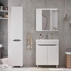 Volna Мебель для ванной Lake 70.2D L белая – фотография-2