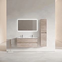 Sancos Тумба с раковиной Libra 120-2 дуб галифакс натуральный раковина Element 121 CN7004 – фотография-4