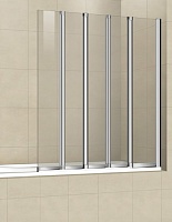 Cezares Шторка на ванну PRATICO-V-5-120/140-C-Cr