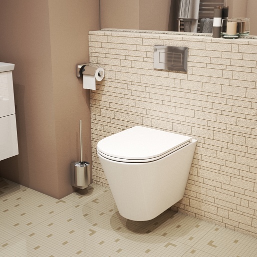 Owl 1975 Унитаз безободковый Vind Ruta-H с сиденьем DP микролифт – картинка-5