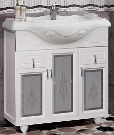 Opadiris Мебель для ванной Тибет 85 белая – фотография-7