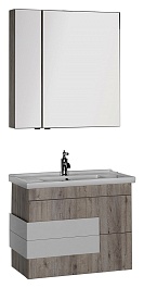 Aquanet Мебель для ванной "Мадейра 80" дуб кантри – фотография-1