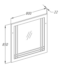 Opadiris Мебель для ванной "Сакура 80" орех – фотография-6