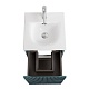 BelBagno Тумба с раковиной Uno mini 40 подвесная Голубой матовый с раковиной BB-8099-3-40 – картинка-17