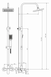 Mixline Душевая стойка 550762 хром – фотография-6