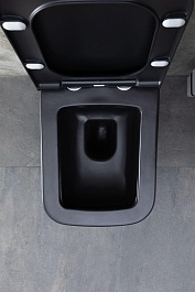 Allen Brau Чаша подвесного унитаза Infinity 4.21011.31 чёрный матовый – фотография-23