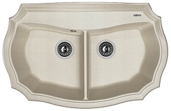 Florentina Мойка гранитная Эмилия 870 грей – фотография-1