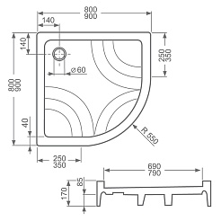 Roltechnik Душевой поддон "HAWAII-P 800" – фотография-2