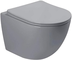 SantiLine Унитаз подвесной SL-5005MG серый матовый – фотография-1
