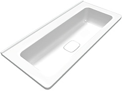 Vivon Тумба с раковиной Ostin 90 подвесная белая матовая – фотография-9