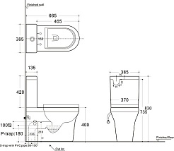Aquanet Унитаз-компакт Nova безободковый с микролифтом – фотография-9