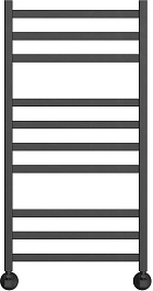 Point Полотенцесушитель водяной Меркурий П10 500x1000 PN83150B черный – фотография-1