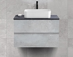 Cezares Тумба под раковину Molveno-46 80 подвесная beton – фотография-1