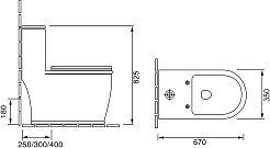 Grossman Унитаз компакт Retro GR-4492BMS черный матовый – фотография-8