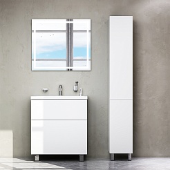 Am.Pm Тумба с раковиной Gem 75 белый глянец – фотография-10