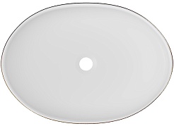 Teymi Раковина накладная Lori 50.5 T50479 белая с орнаментом – фотография-2