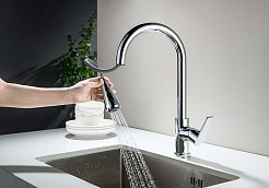 Aquatek Смеситель для кухни Лугано AQ1784CR хром – фотография-2