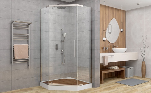 DTO  Душевой уголок PC 100 Black – картинка-3