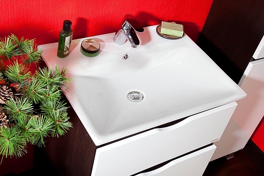 Бриклаер Мебель для ванной Токио 60 R венге – фотография-4