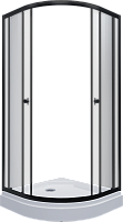 Triton Душевой уголок Альфа-блэк 100/100 Щ0000054222